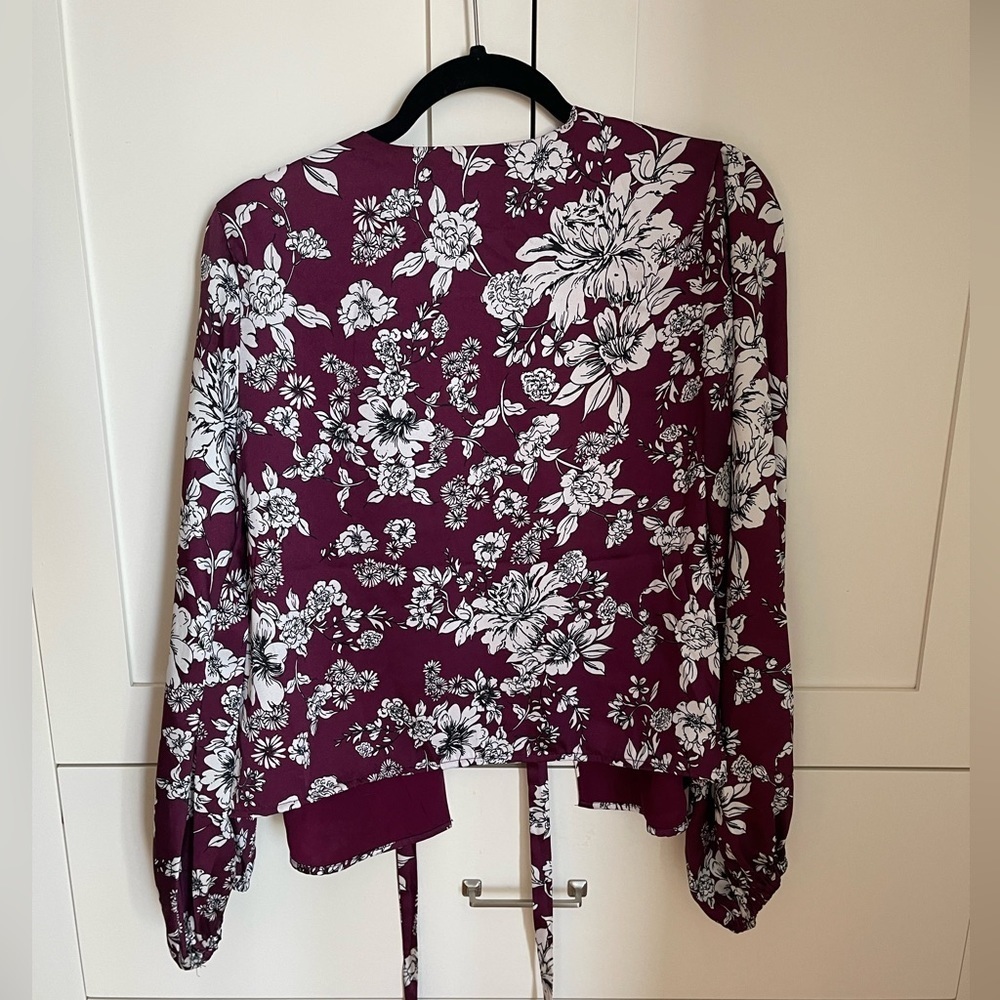 Bardot Satin Wrap Top - Picture 8 of 11